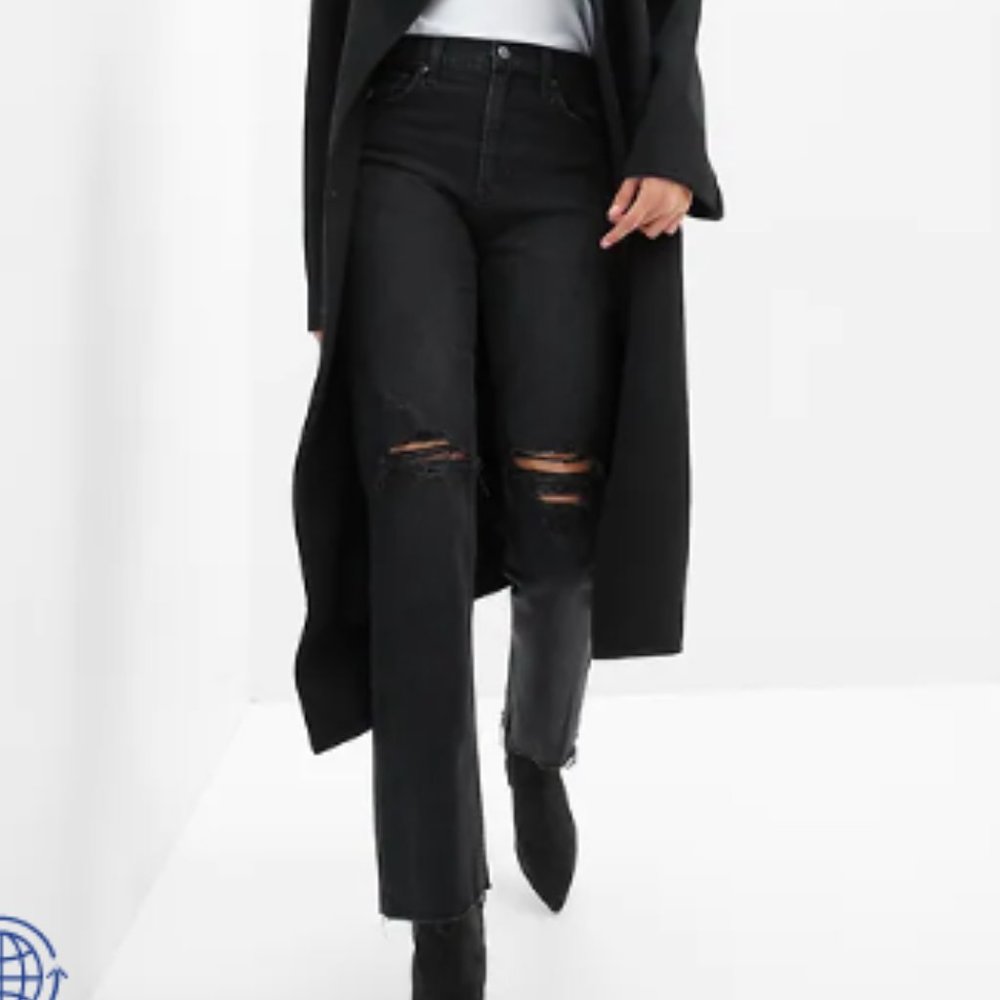 NWT - High Rise Cheeky Straight Jeans with Washwell - Size 29 short